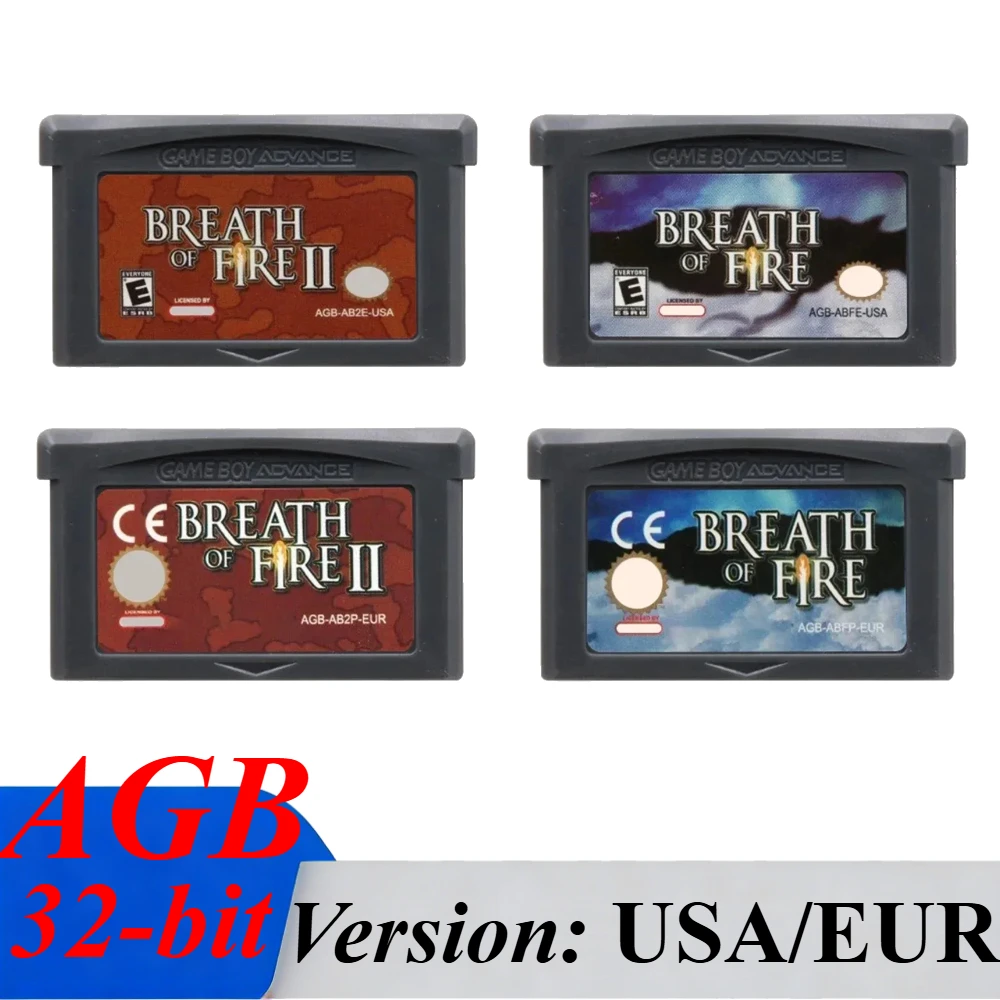 

# # Игровая карта серии Breath of Fire для GBA, 32-битный игровой картридж, версия Breath of Fire 2 для GBA NDS, версии для США и Европы