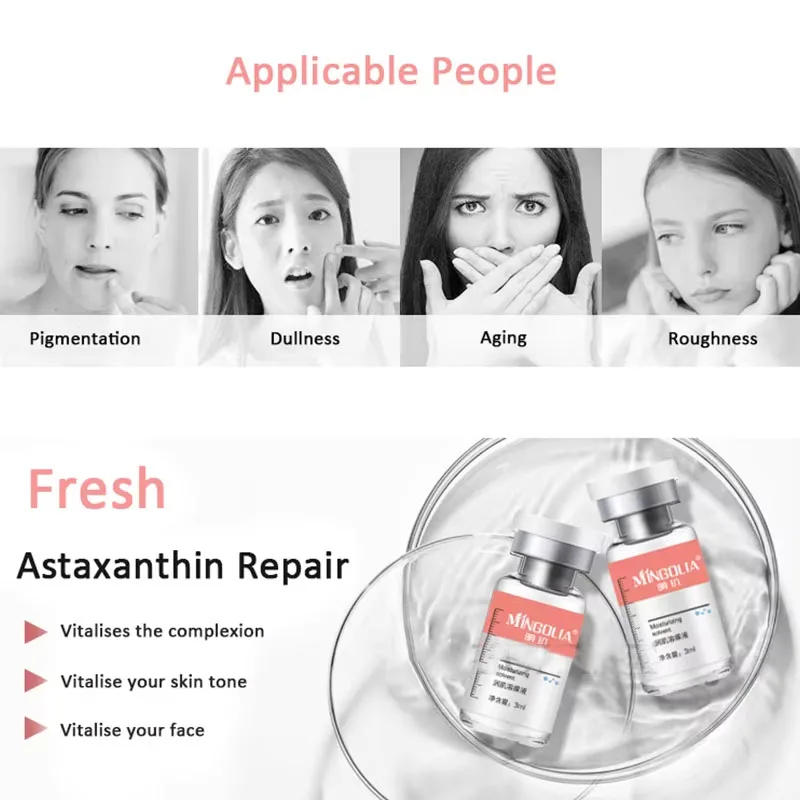 

Astaxanthin Peptide Freeze-Dried Powder Kit, Niacinamide Moisturizing and Nourishing Skin Care Products