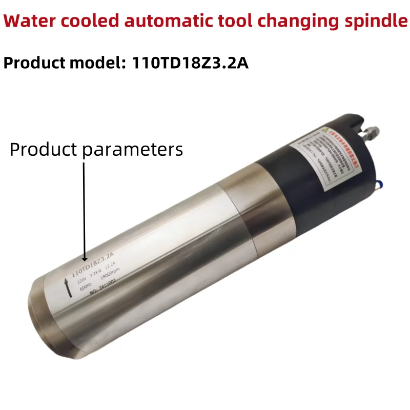 110TD18Z3.2A-18000rpm Cambio utensile automatico (ATC) Motore mandrino CNC 220v 380v Nuovo motore mandrino nucleo cuscinetto di fresatura