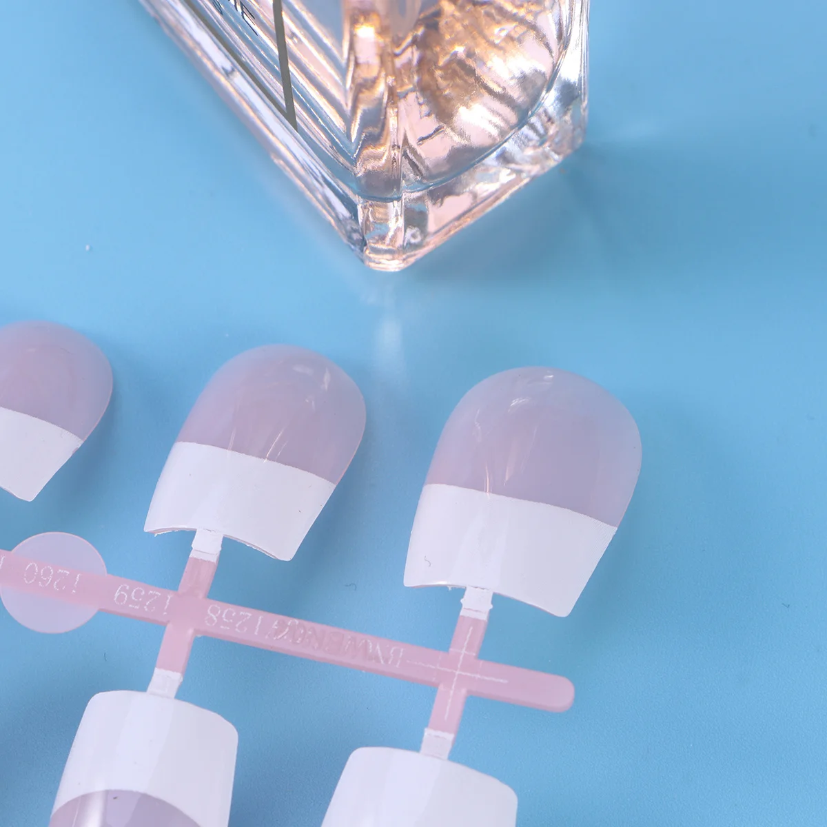 240 قطعة من الأظافر الصناعية الفرنسية الشفافة باللون الوردي، أطراف كاملة متينة للأظافر الاصطناعية، إكسسوارات فنية لحفلات الزفاف والهالوين #3