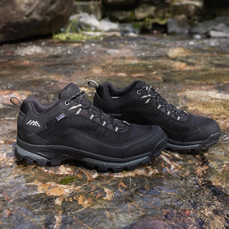 ใหม่ Youpin Extrek กันน้ำเดินป่ารองเท้าลูกไม้ Lace Up รองเท้ากีฬารองเท้าวิ่งกลางแจ้งเดินป่าปีนเขารองเท้าผ้าใบคลาสสิกสไตล์