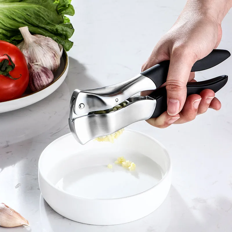

Imitating Stainless Steel Garlic Press Crusher Kitchen Cooking Vegetables Ginger Squeezer Masher Handheld Ginger Mincer Tools
