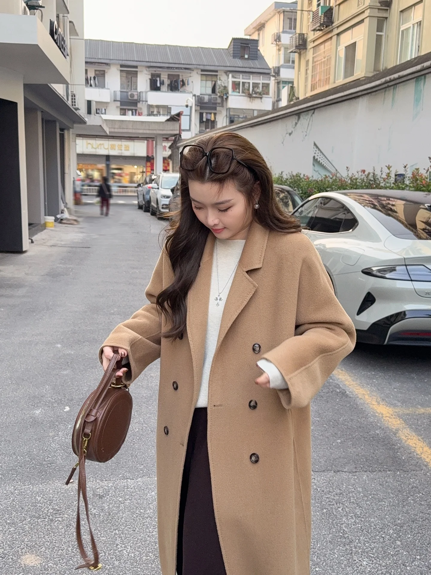 

Sydney Holiday Classic oulder Woolen Coat Large Size Women's Faion Autumn Winter Thiened Wool And Alpaca Coat in Camel ...