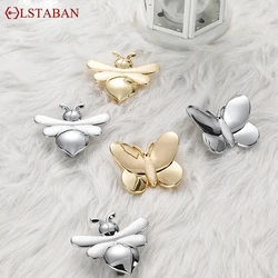 LSTABAN Zinc Alloy Animal Door Knobs Cabinet Wardrobe Bookcase Furniture Handle Kitchen Cupboard Drawer Pulls Hardware Handles