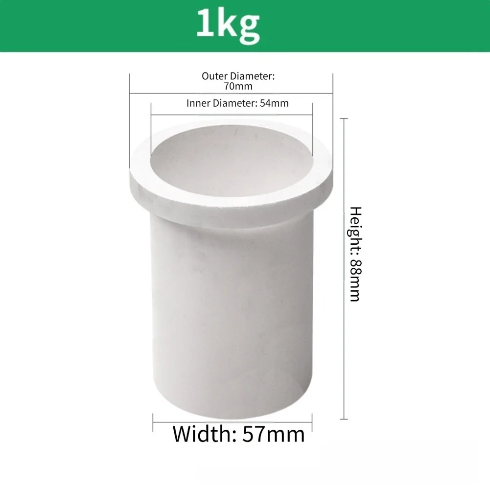 Quartz Crucible 1KG 2KG 3KG High Temperature Resistant Melting Cup For Gold Silver Jewelry Casting Refining Metalworking Tools