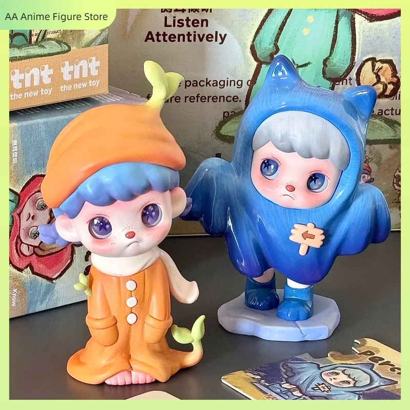 

New Trendy Play Blind Box Original Anmoo Listen Series Handmade Model Cartoon Desktop Ornament Home Decoration Toys Gifts Doll