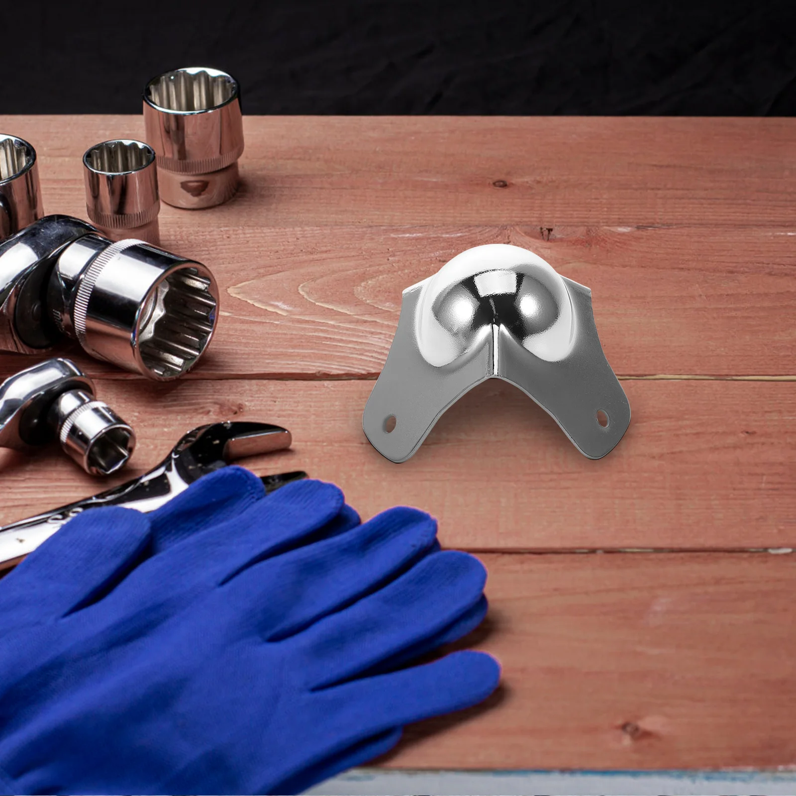 

6pcs Silver Metal Corner Guards Ball Edge Protectors For Furniture Cabinet Box Amplifier Speaker Flight Case Durable Universal