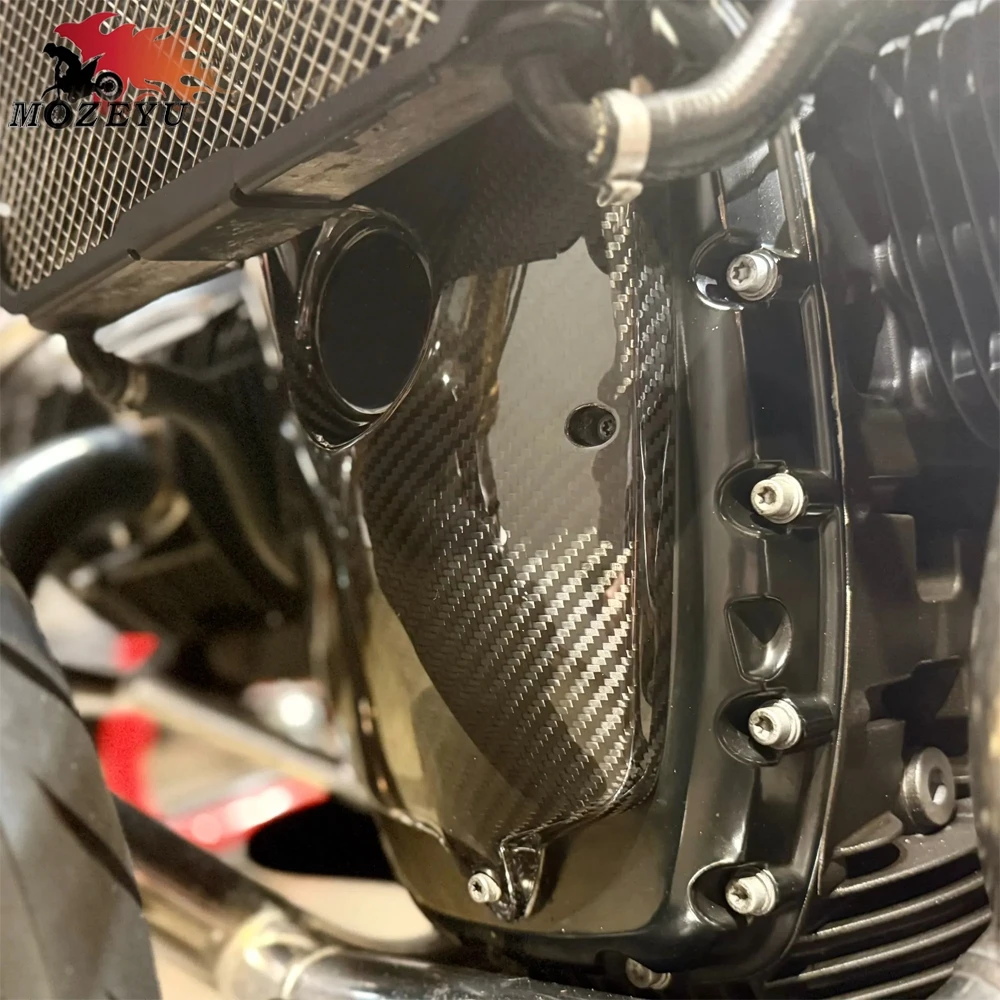 RNinet Front Engine Case Breast Plate Guard Cover Protection For BMW R Ninet Nine T R9T 2014 2015 2016 2017 2018 2019 2020-2026