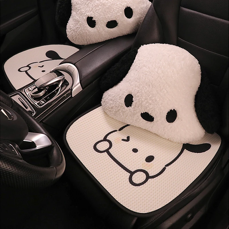 New Cartoon Car Seat Cushion Protector Cute Breathable Ice Silk Fashion Car Seat Cushion Cover Non Sweat Interior Accessories