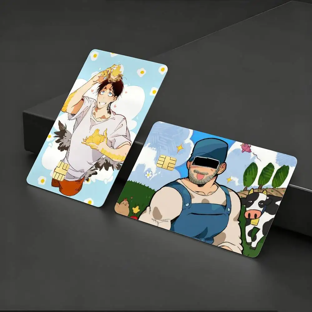 

Manhwa Mr As Farm HD Waterproof Card Skins Protective Stickers for Credit Bank Game Cards