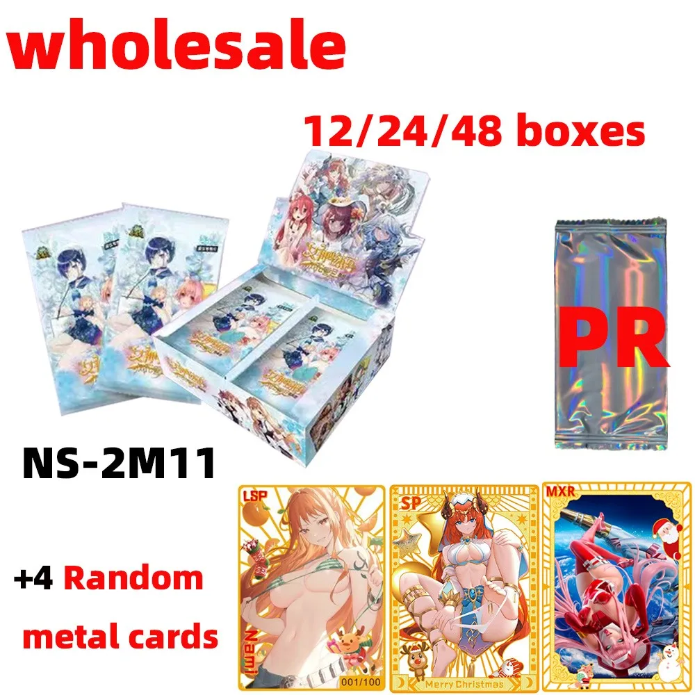 

Wholesale 12/24/48 Boxes NS-2m11+Metal Cards Goddesss Story Card Swimsuit Bikini Feast Booster Box Doujin Toy And Hobbies Gift