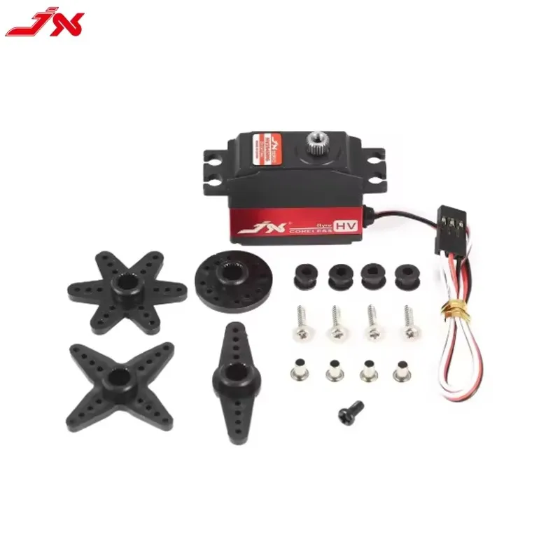 

JX PDI-HV2545MG 4.5KG Coreless Gyro TailDigital Servo Motor 120 Degree Metal Gear for 450 500 Helicopter Fixed Wing RC Car