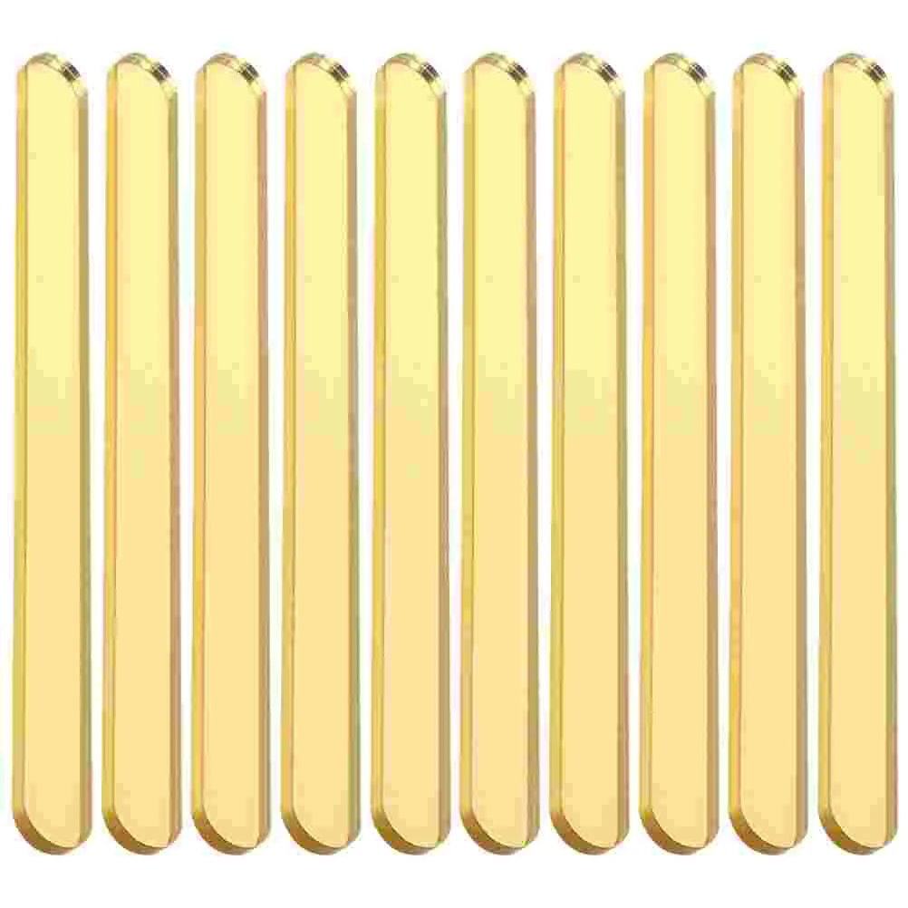 Lollipops for Kids Ice Cream Stick Popsicles Molds DIY Tool Golden Acrylic Child