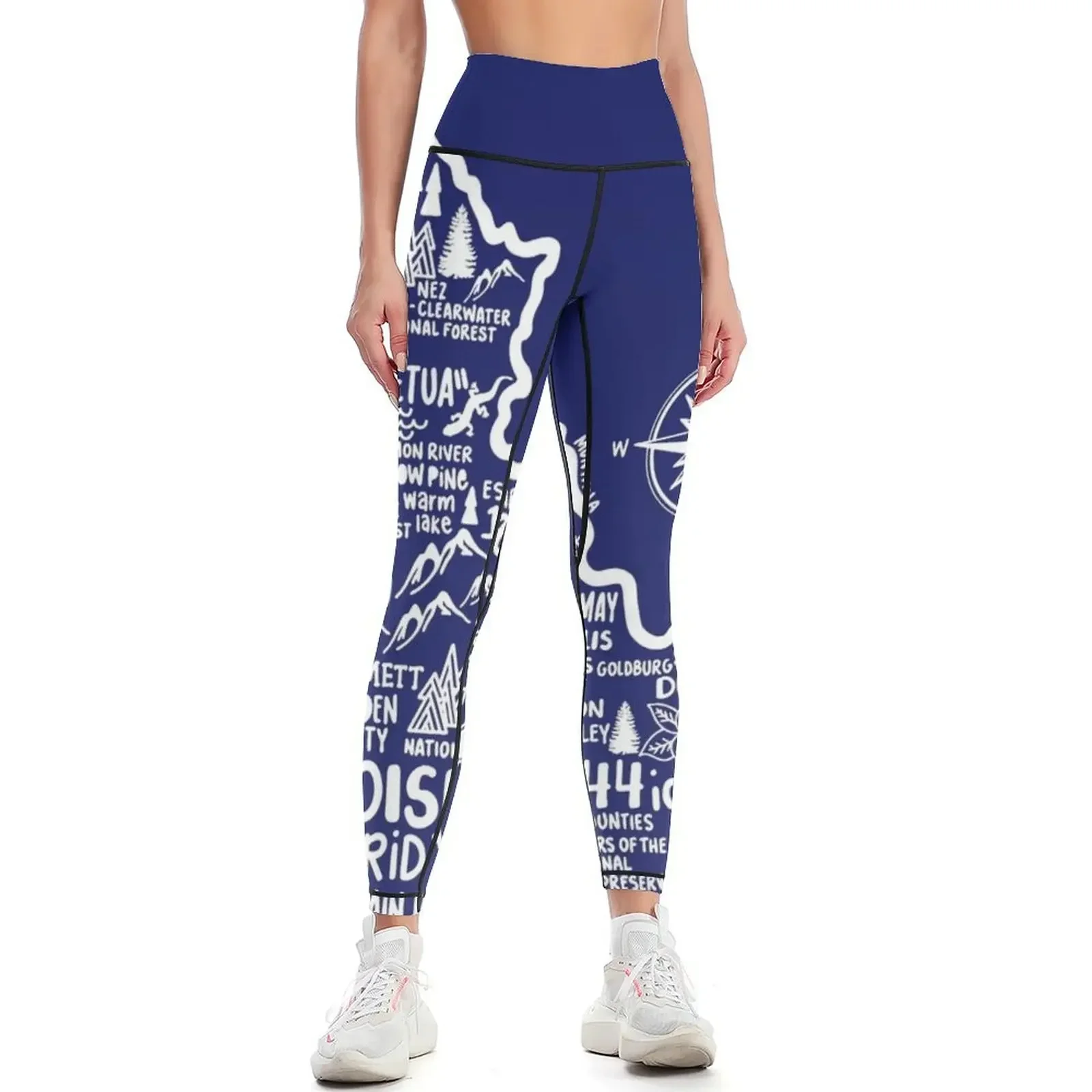 

Idaho Map Leggings Women's sports pants sporty woman gym Legging sport trousers Womens Leggings