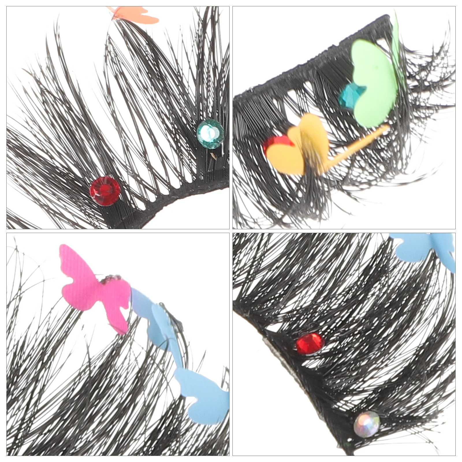 

Fake Eyelashes Extensions Lightweight For Women Party Stage Performance Wispy Natural Look False Lashes