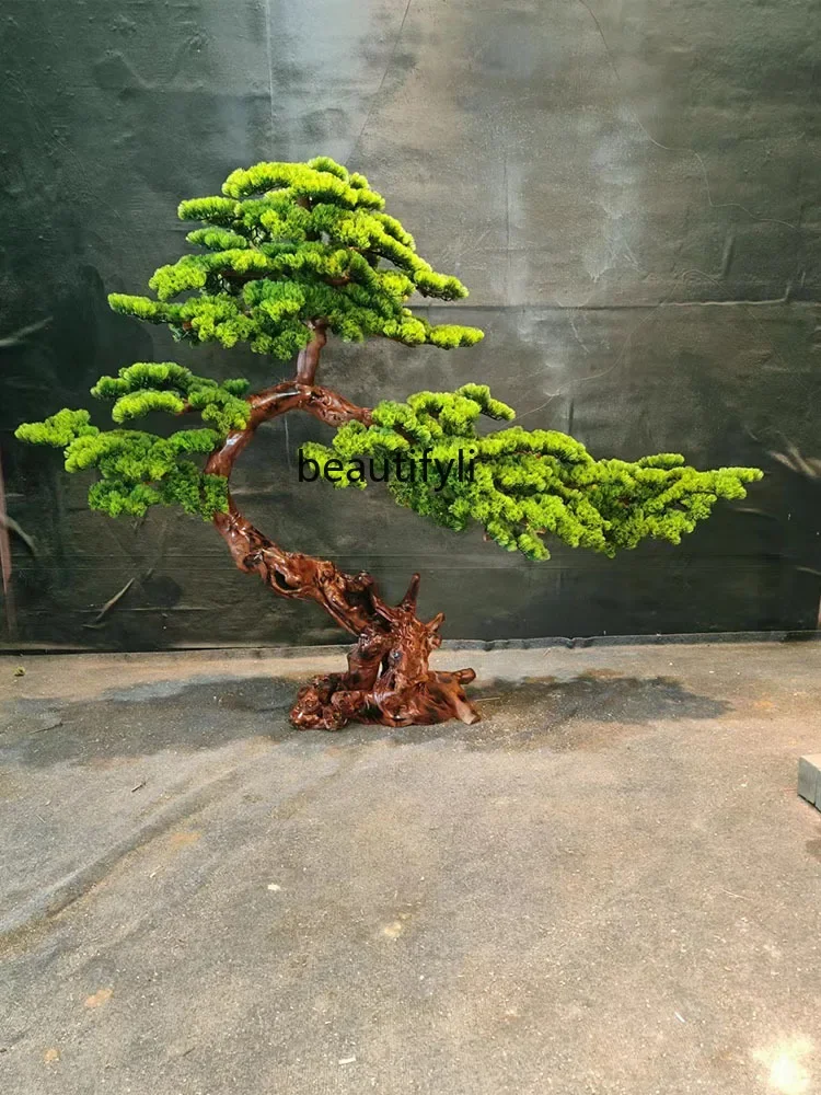 

Artificial Pine Modeling Indoor Artificial Tree Root Carving Wood Decoration Floor Ornaments Staircase Landscaping