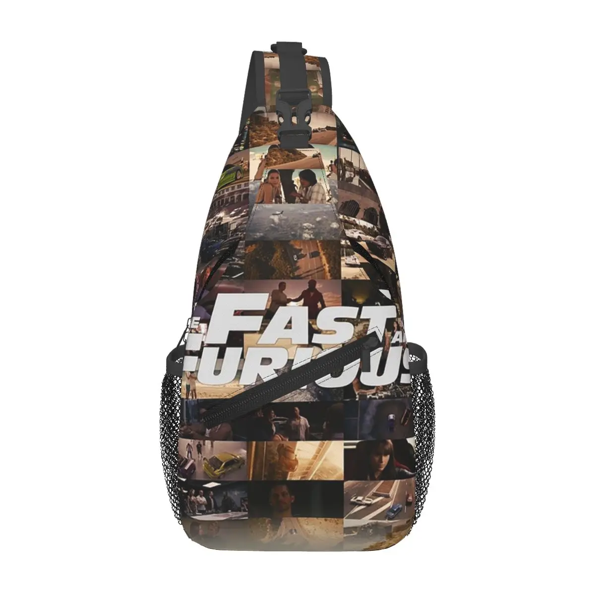 Fast And Furious - Legends - Tribute Sling Backpack Sling Bag Hiking  Chest Bag Daypack Men Crossbody Backpack Shoulder Bag