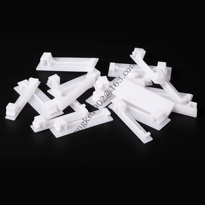 

Пакет из 50 элегантных белых щетков, удобных для домашних театров и сетей, управление кабелями нуждается в легкой установке