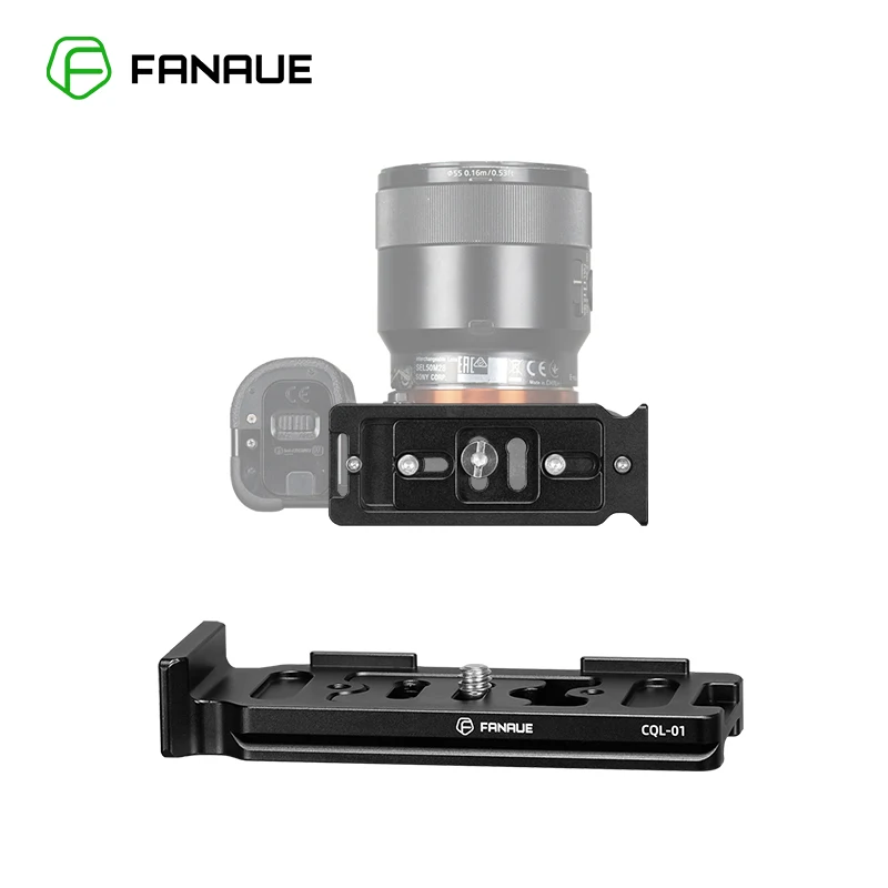 FANAUE Aluminum L-shaped Quick Release Plate Vertical Holder Universal SLR Camera Arca-Swiss for Nikon Sony Canon Fujifilm