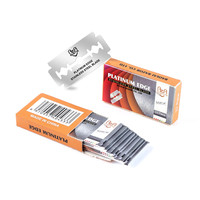 5/10 Pcs Stainless Steel Two Layer Razor Blade for Men Face Hair Remova Safety Shaving Blades Straight Razor Tool for Men Manual