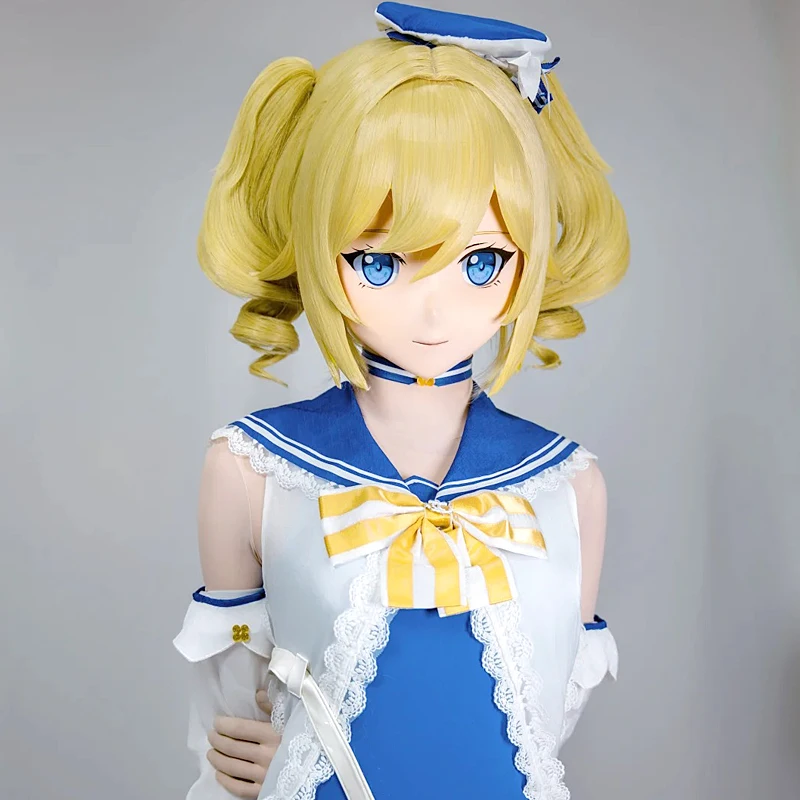 

(MEO169) Customize Handmade Full Head Lockable Crossdress Male to Female Japanese Cartoon Anime Game Character Kigurumi Mask