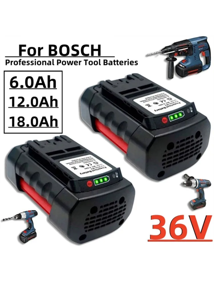 Für BOSCH 36V 6,0Ah 12,0Ah 18,0Ah Li-Ion Akku kompatibel mit BAT4030 BAT4040 BAT4050 BTA4060+Ladegerät