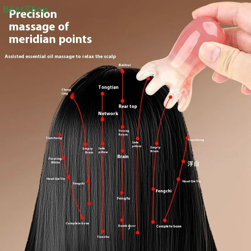 Picture 6: ★★★2Pcs Octopus Massage Comb Head Massager Portable Scalp Meridian Sparse