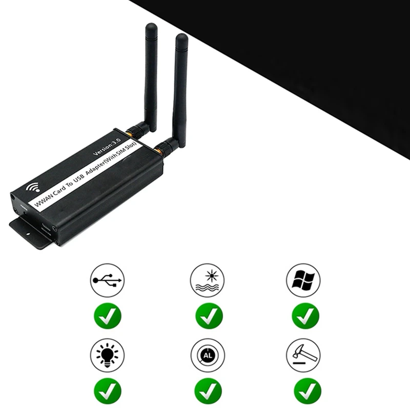 5X Wireless NGFF M.2 Key B To USB Adapter With Sim Card Slot For WWAN/LTE/4G Module For Desktop/Laptop