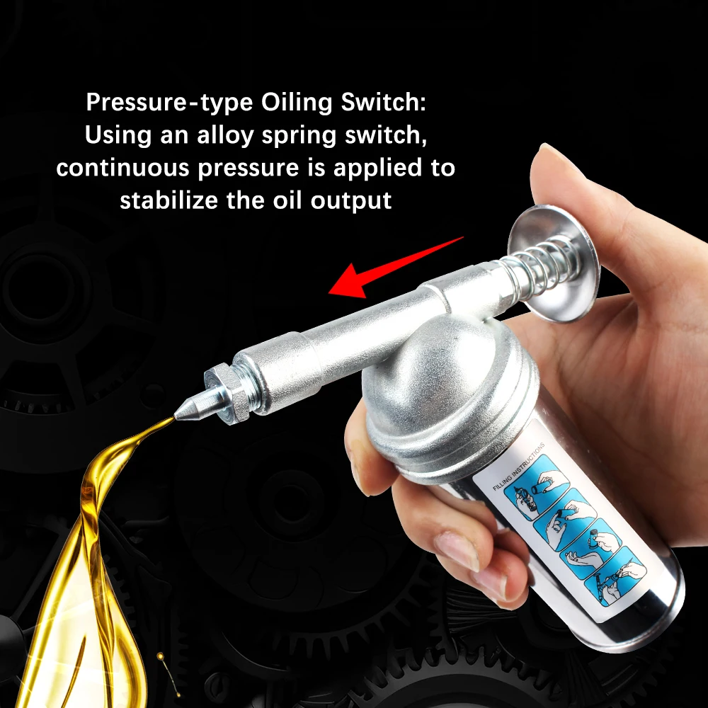 مسدس شحم صغير سبيكة 1000PSI مخرج ضغط مزيتة 80cc قدرة مزيتة أداة يدوية اكسسوارات السيارات آلة يده #3