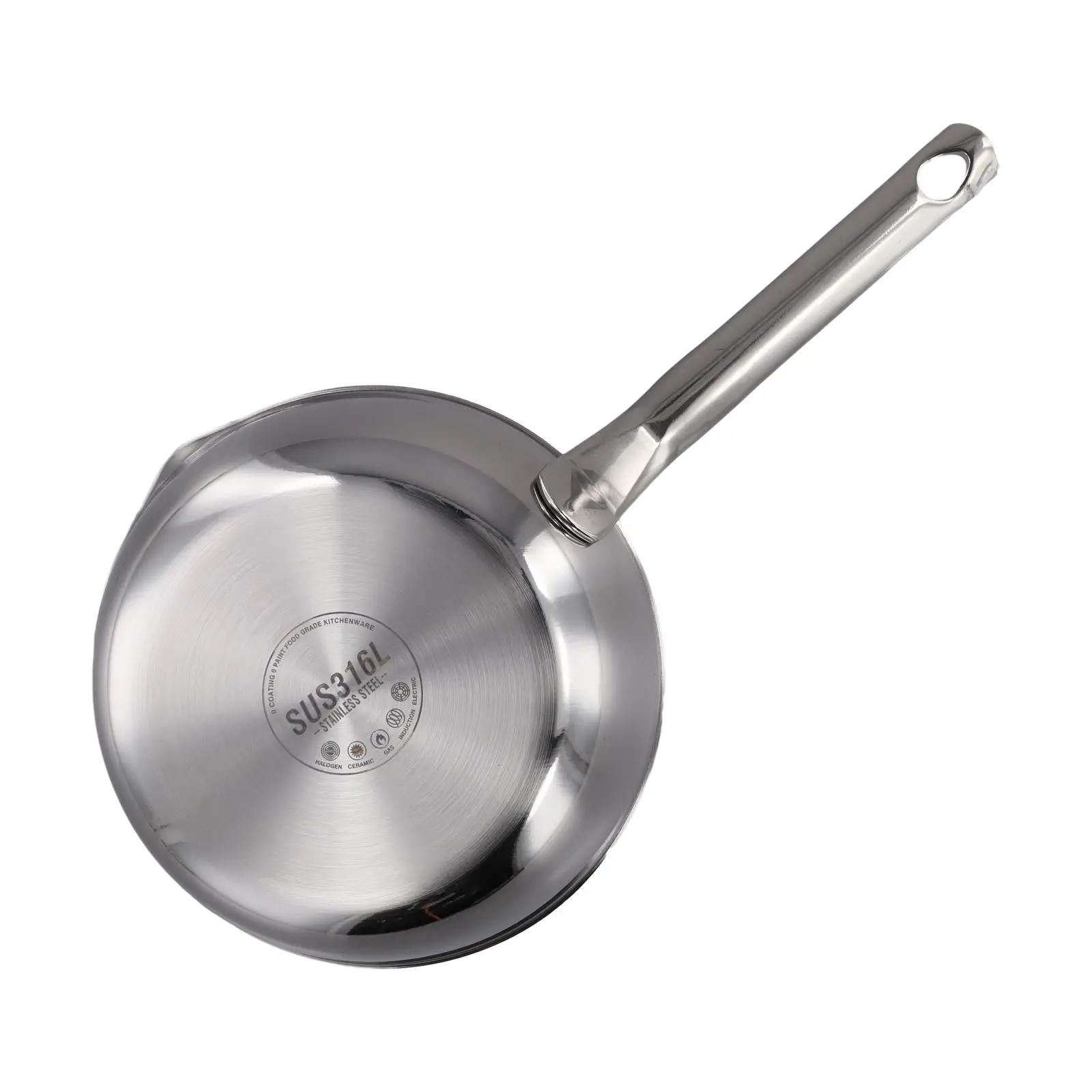 

Compact Stainless Steel Sauce Pan Mini Egg Skillet for Easy Cooking and Pouring Suitable for Gas and Induction Stoves