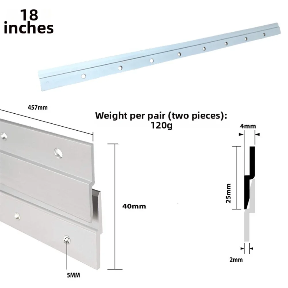 1Pair 18Inch French-Cleat Picture Hanger Z Clip System Mirror Hanging Kit Picture Hanging Hardware Wall Mounting Brackets