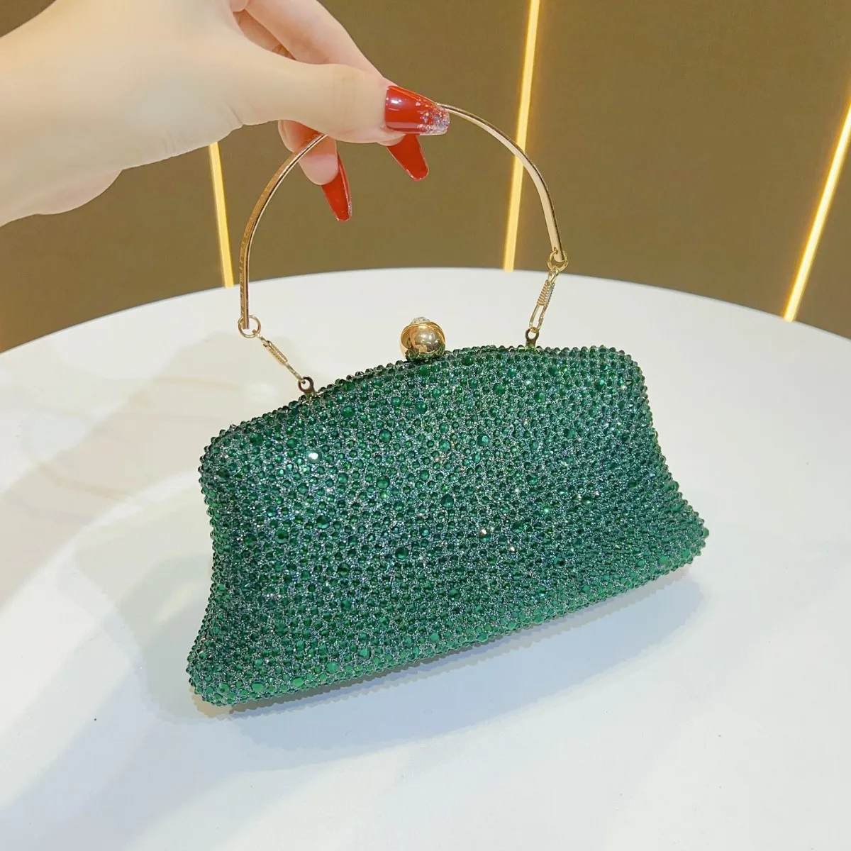 

New rhinestone handversatile dress diamond wedding evening handbag