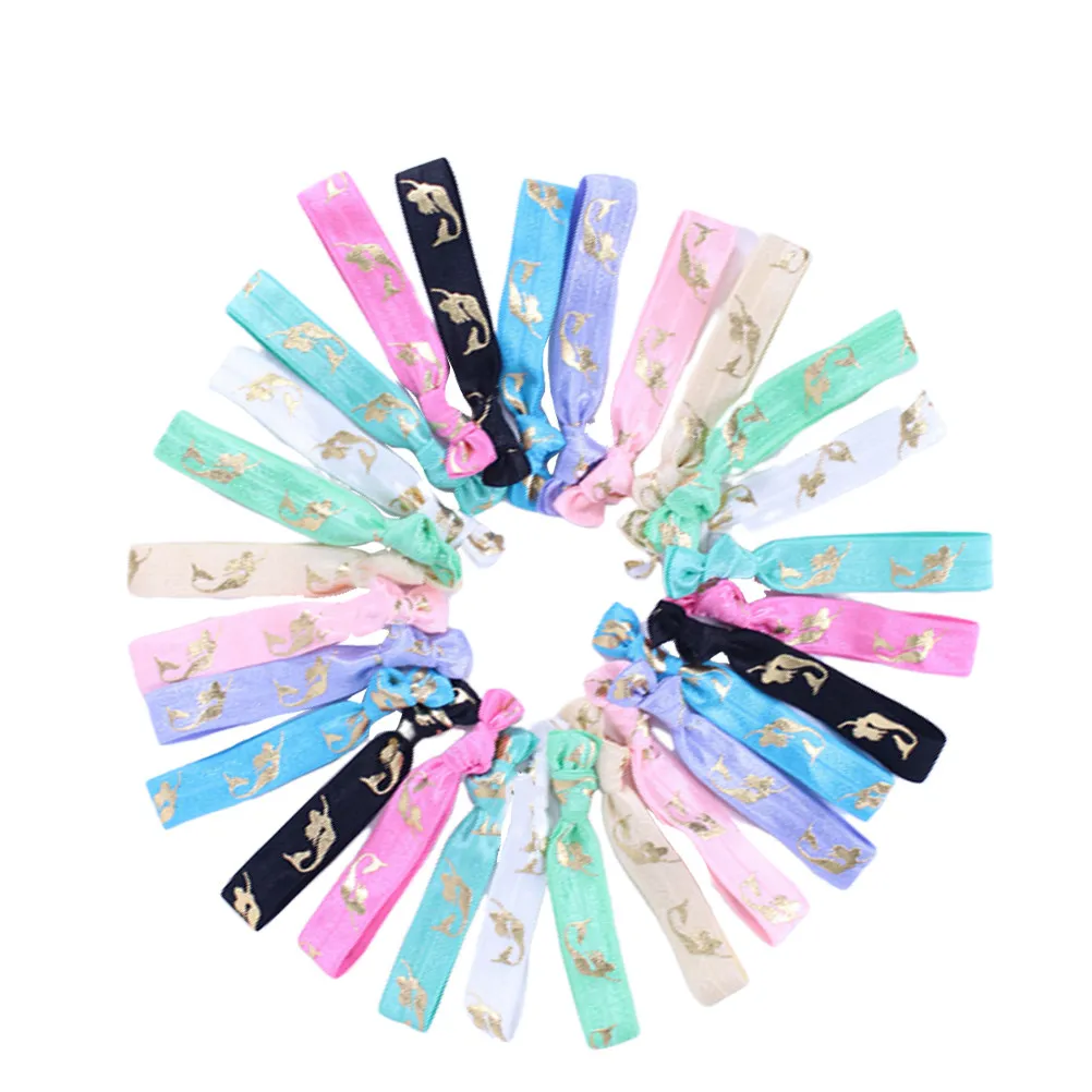 

42Pcs Elastic Hair Ties Premium Quality Knotted Scrunchies for Women Girls Daily Wear Ponytail Holder Hair Accessories