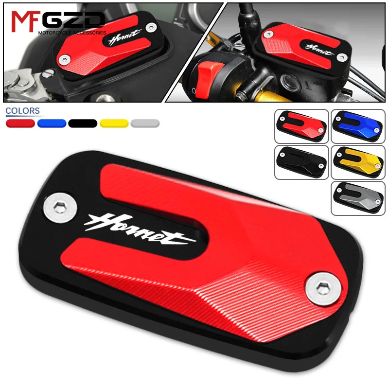 HORNET Motorcycle CNC Front Brake Clutch Cylinder Fluid Reservoir Cover Cap For Hornet 600 1998-2014 Hornet 900 2002-2006