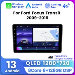 Android 13 Car Radio Stereo For Ford Focus 2 Mondeo S C Max Kuga Fiesta Fusion Multimedia Video Player Carplay 2 Din Head Unit