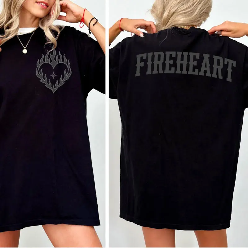 

Fireheart Cotton Shirt SJM Throne of Glass TShirt Aelin Galathynius Harajuku Women Clothes Kawaii Clothes Y2k Top Women Clothing