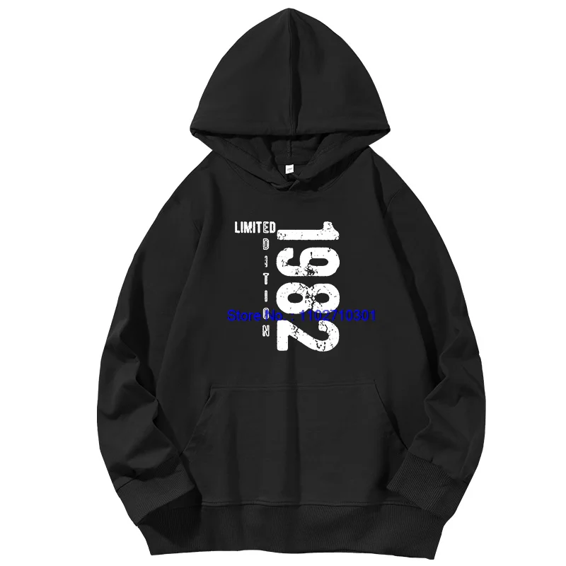 

Модный свитер с принтом, весенне-осенний хлопковый пуловер с длинными рукавами, толстовки с капюшоном, подарок на день рождения 1982 года, толстовки с капюшоном и графикой