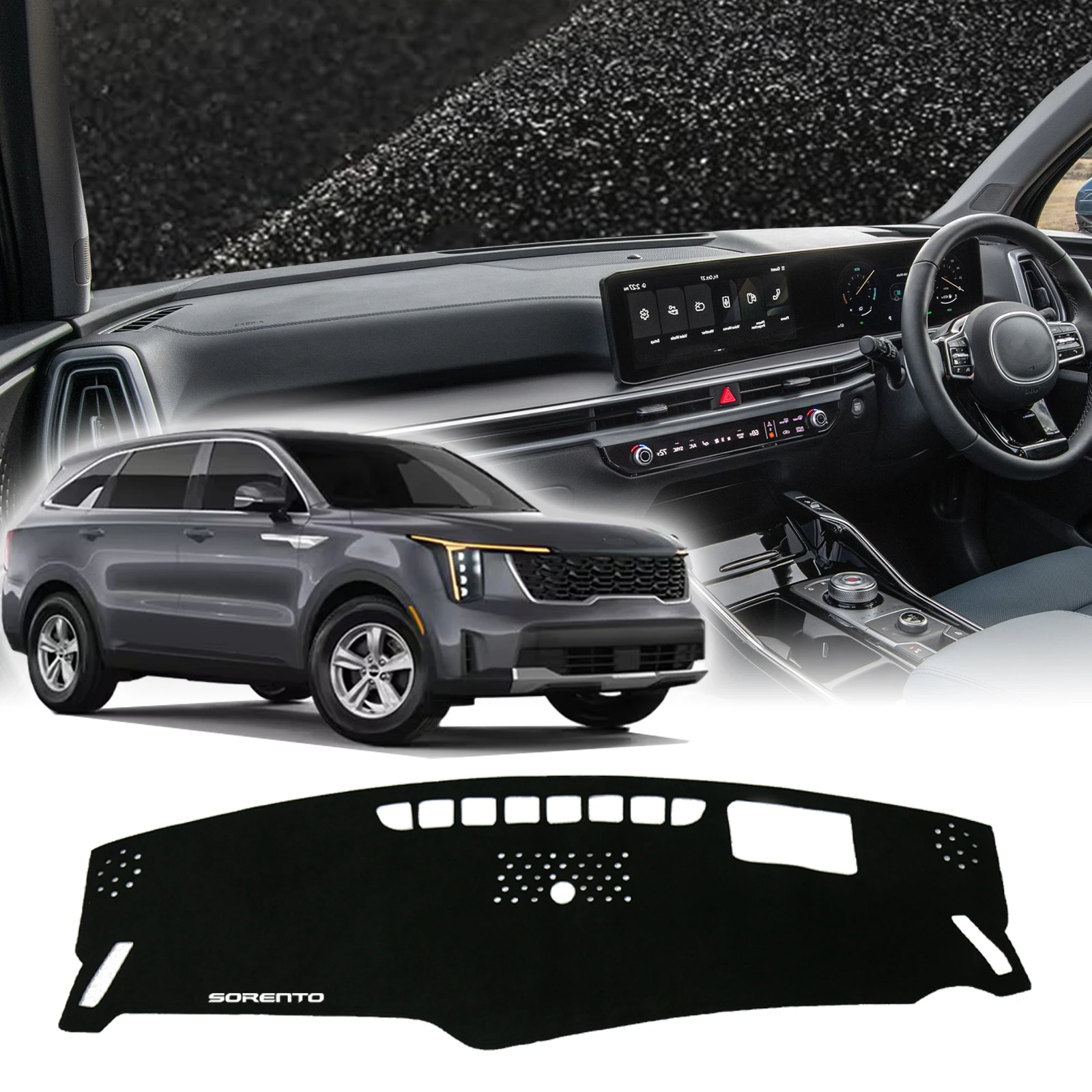 

fit for Kia Sorento 2024-2026 MQ4 HEV PHEV Hybrid Dashmat Dashboard Cover Pad DashMat Sunshade Protective Carpet Accessories