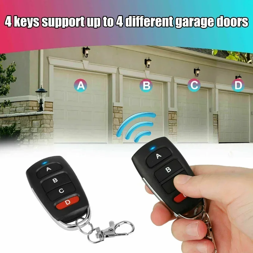 

Wireless RF 433mhz Remote Control Copy Code Garage Door Gate Duplicator 433 Mhz Key Remote Opener