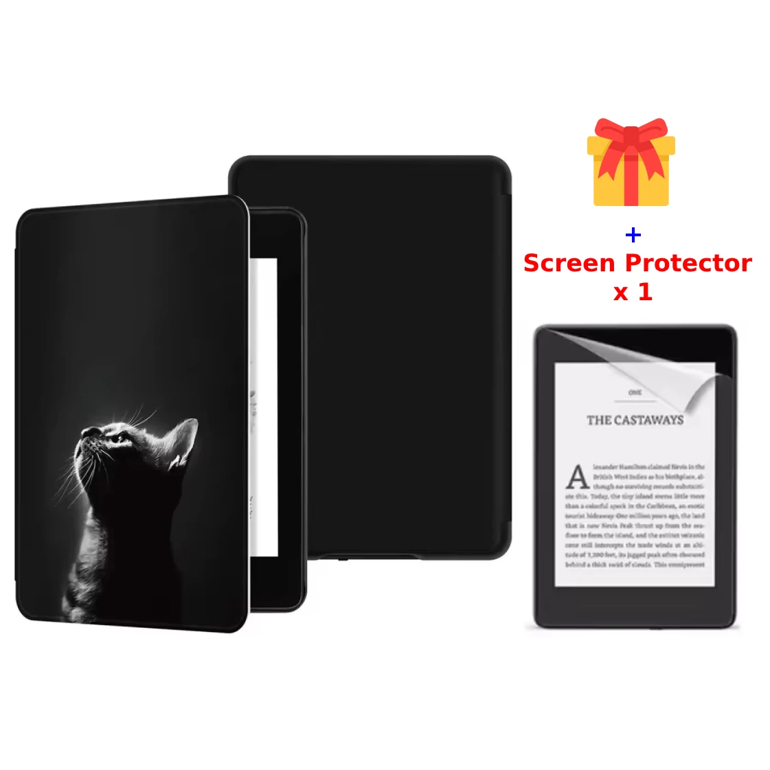 For Kindle Paperwhite 11th Gen Case + Screen Protector 6.8