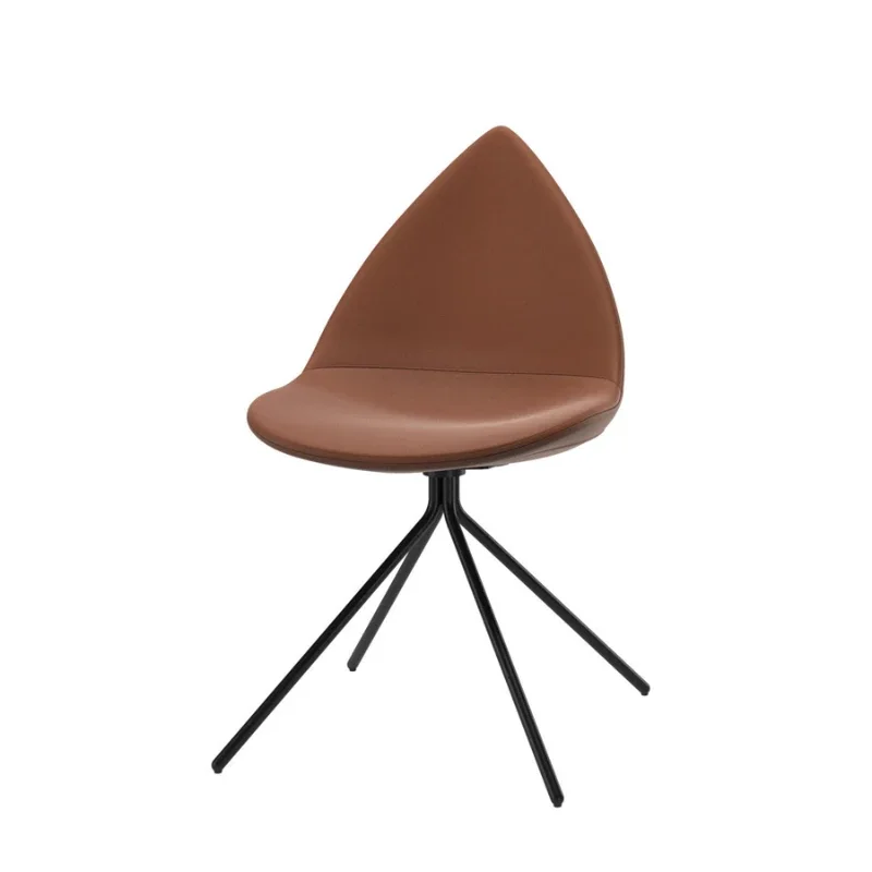 

BoConcept Ottawa Nordic Minimalism Dining Chair with Backrest Creative Single Water Drop Chair Pointed Corner Chair