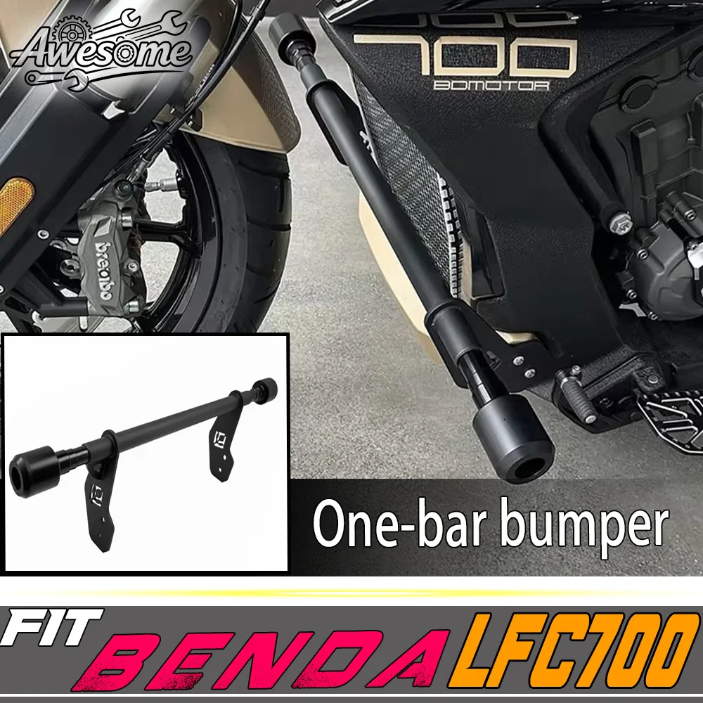 Reinforced Crash Bar Frame Bumper Anti-Fall Guard Fit BENDA LFC700 700LFC