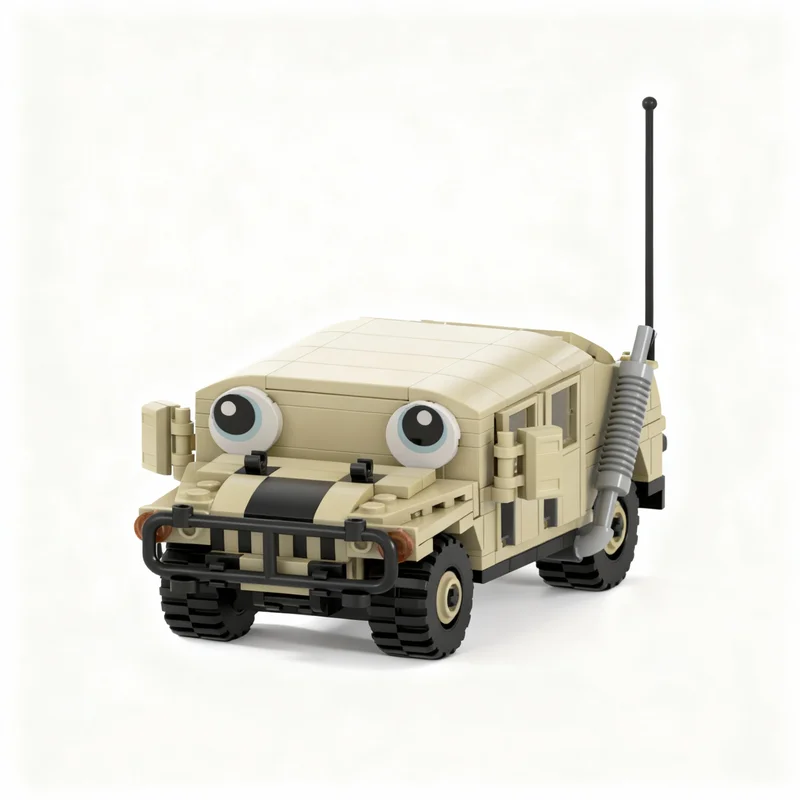 

271pcs MOC Silly Looking Humvee Creator Model Building Blocks Construction Toy Christmas Gifts DIY Creative Idea Education Brick