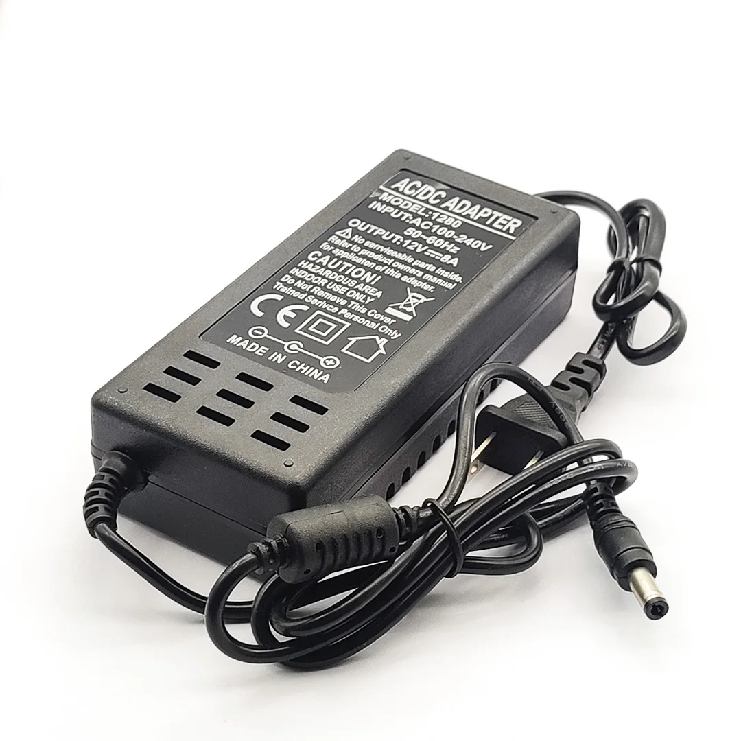 Adaptador de corriente con indicador de luz, pantalla LCD, 12V2A 12V5A 12V6A 12V7A 12V8A