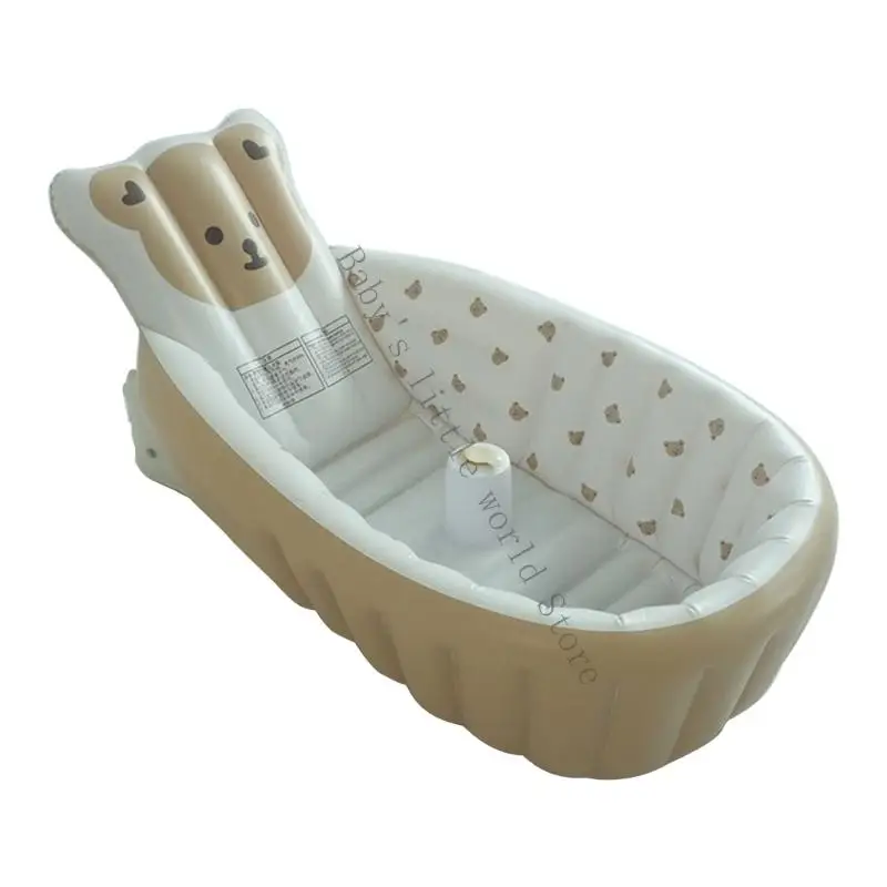 

Expandable Inflatable Bath Tub For Newborns To Toddlers Nonslip Floor With Thickened Air Chamber Structure B2EB
