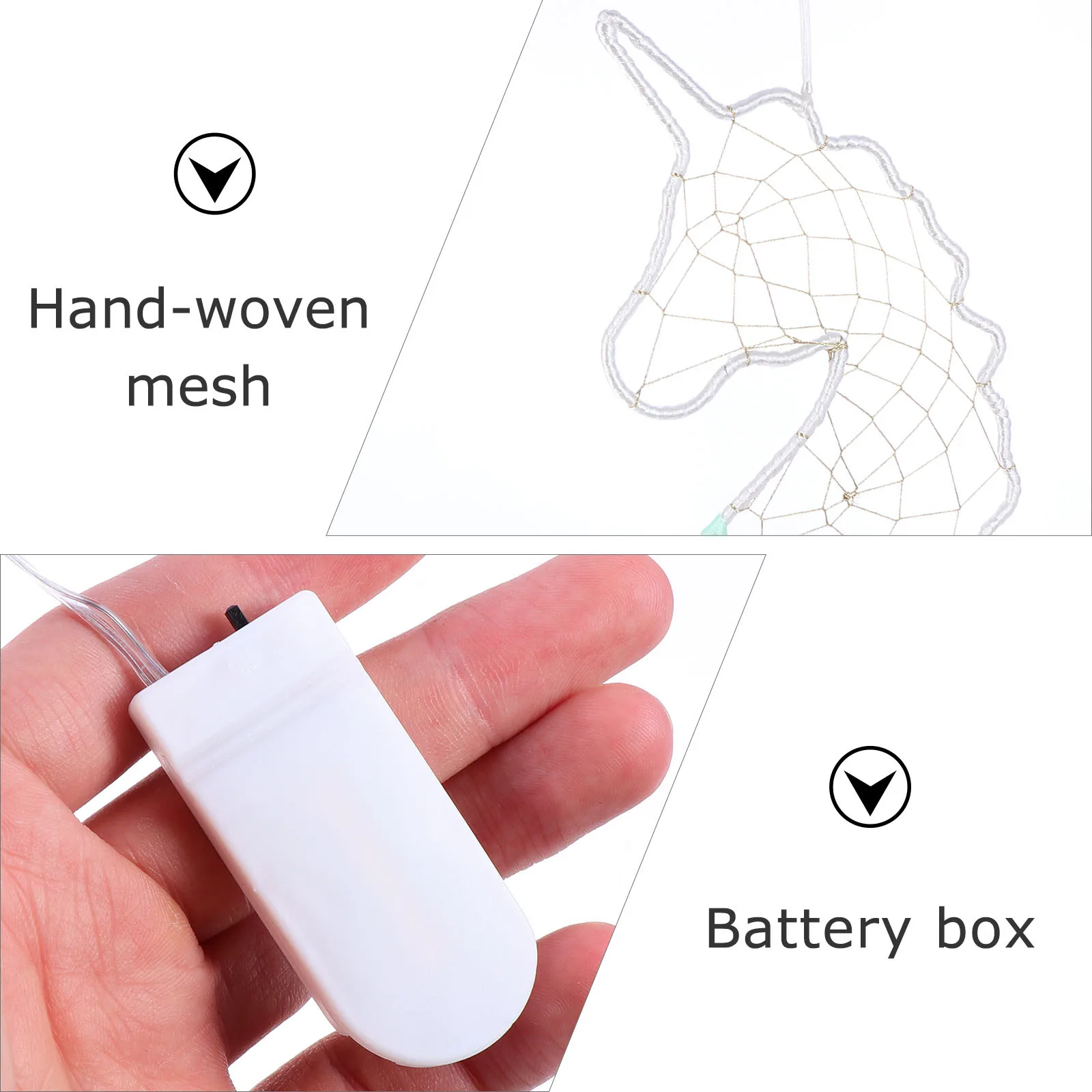 1 قطعة ضوء الليل يونيكورن زاك قلادة عالية الجودة معلقة حلية ضوء ديكور جدران داخلي لتقوم بها بنفسك الملونة #1