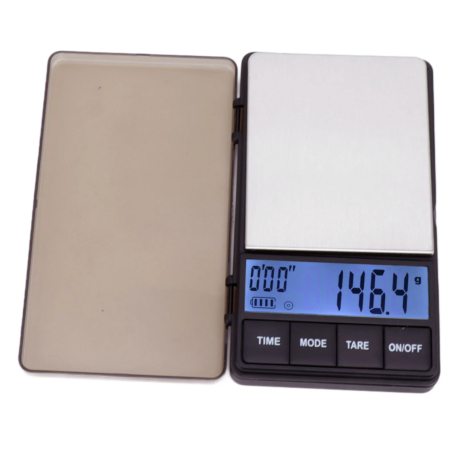 مقياس قهوة صغير حساس دقيق 1000g 0.1g مقياس قهوة جيب رقمي مع وظيفة الموقت تاري