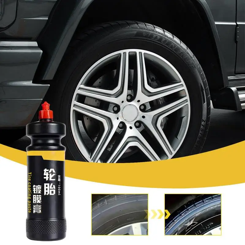 Tire Polish Coverall Tire Shine Car Tire Shine Coatings Long Lasting Tyre High Gloss Car Tire Refurbishing Agent Cleaner Coating