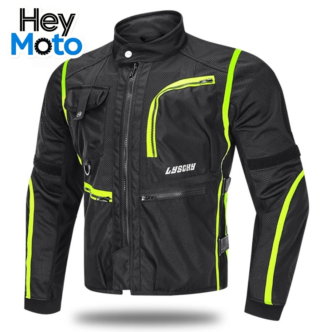 

Summer Breathable Motorcycle Riding Suit Wearproof Anti-drop Racing Clothing Reflective Motocross Jacket Protection Equipment