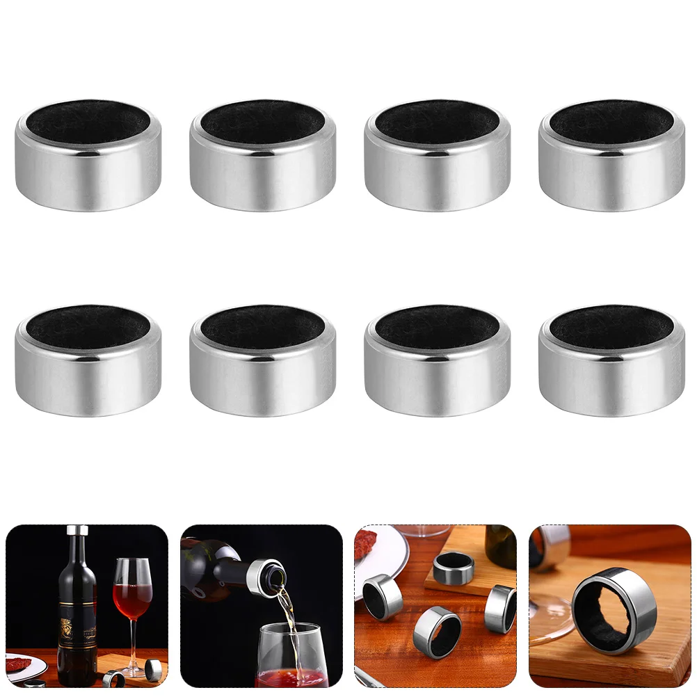 12 Pcs Anti-pour Ring Bottle Restaurant Accessory Pourer Stopper Collars Rings for Bottles Drip